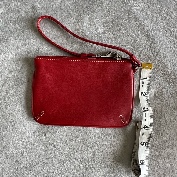 Coach Red Leather Wristlet - Picture 2 of 5